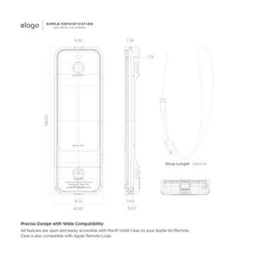 elago R1 Intelli Case - Protective Magnet Design for Apple TV Remote