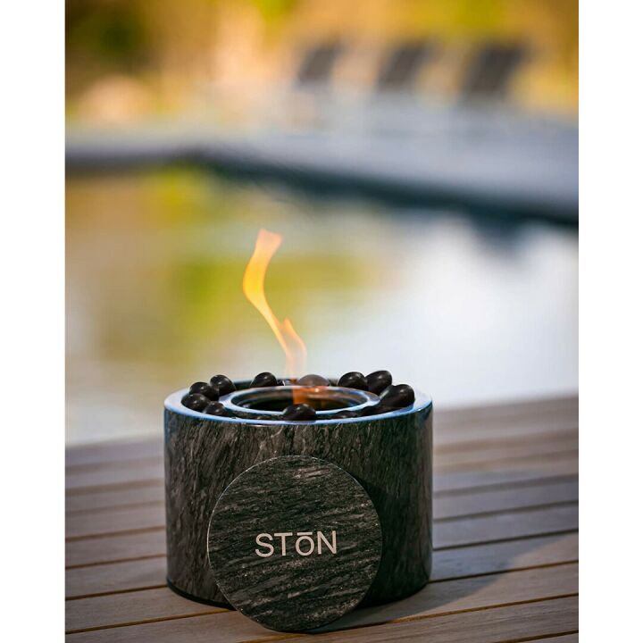 Stonhome Marble Fire Pit Bowl for Indoor Outdoor Use