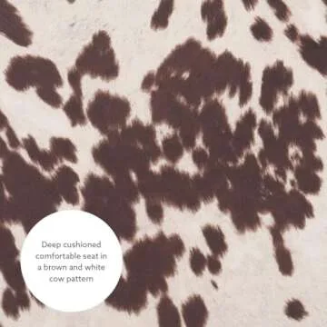 Linon Simon Chair, Udder Madness 33" x 28.25" x 25.5"