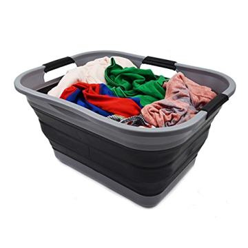 Durable SAMMART 30L Collapsible Laundry Basket Set