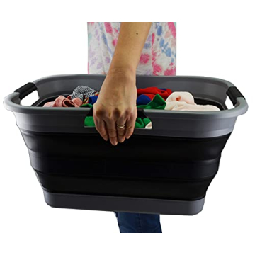 Durable SAMMART 30L Collapsible Laundry Basket Set