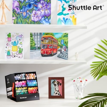 Shuttle Art 88 Colors Dual Tip Alcohol Markers for Artists