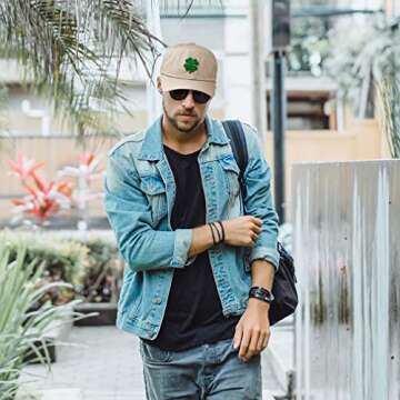 Soft Baseball Cap with 4 Leaf Clover Embroidery for All