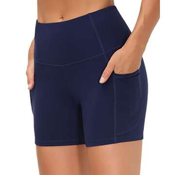 High Waist Yoga Shorts for Women's Fitness & Comfort