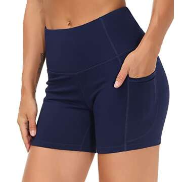 High Waist Yoga Shorts for Women's Fitness & Comfort