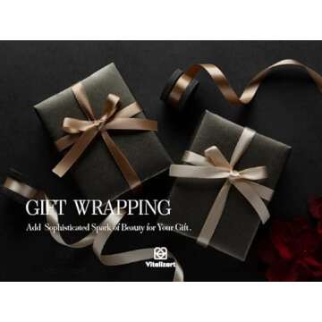 Vitalizart Satin Ribbon 3/8 Inch Double Faced Silk Like Thin Ribbon for Gift Wrapping Bouquet Hair Wedding Christmas Decoration 30 Yards