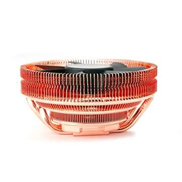 Zalman CNPS8900-Quiet Low Profile CPU Cooler w/Ultra Quiet 110mm Fan, 60mm Height Slim Fit for ATX ITX mATX Computer Case, Copper Heat Pipes, Long Life Bearings, 4-Pin PWM (Fits Intel & AMD)