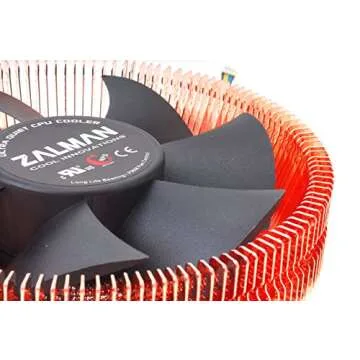 Zalman CNPS8900-Quiet Low Profile CPU Cooler w/Ultra Quiet 110mm Fan, 60mm Height Slim Fit for ATX ITX mATX Computer Case, Copper Heat Pipes, Long Life Bearings, 4-Pin PWM (Fits Intel & AMD)