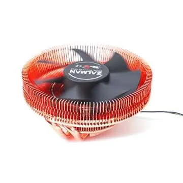Zalman CNPS8900-Quiet Low Profile CPU Cooler w/Ultra Quiet 110mm Fan, 60mm Height Slim Fit for ATX ITX mATX Computer Case, Copper Heat Pipes, Long Life Bearings, 4-Pin PWM (Fits Intel & AMD)