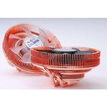 Zalman CNPS8900-Quiet Low Profile CPU Cooler w/Ultra Quiet 110mm Fan, 60mm Height Slim Fit for ATX ITX mATX Computer Case, Copper Heat Pipes, Long Life Bearings, 4-Pin PWM (Fits Intel & AMD)