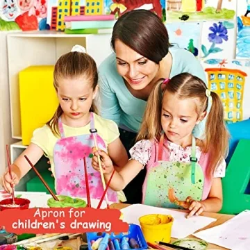 Vibrant Tie Dye Art Aprons for Kids - Creative Gift Set