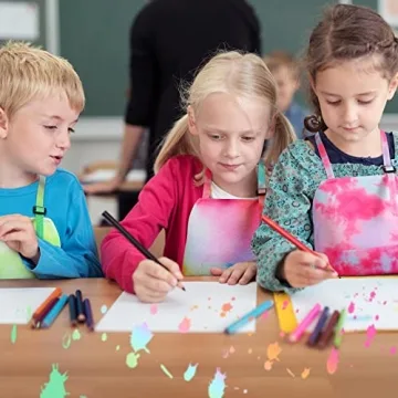 Vibrant Tie Dye Art Aprons for Kids - Creative Gift Set