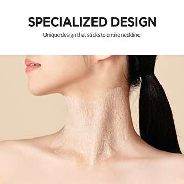 Wrinkle-fit Neck Mask - Neck Wrinkle Patches, Neck Firming and Tightening Korean Deep Collagen Mask ...