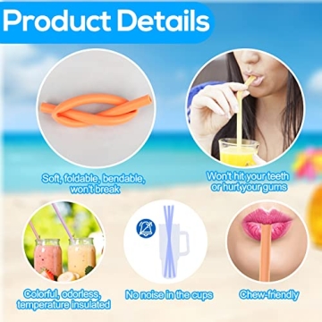 XANGNIER Reusable Silicone Straws for Stanley Cups