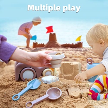 QLT Beach Toys - Toddler Sand Play Set with Truck