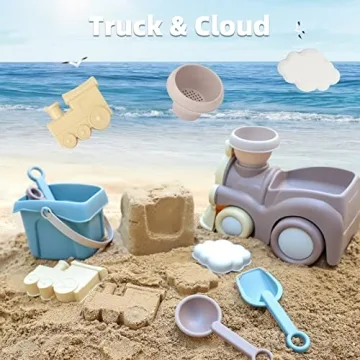 QLT Beach Toys - Toddler Sand Play Set with Truck