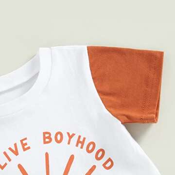 Mstrrouning Newborn Infant Baby Boy Shorts Set Crewneck Pull on T-Shirt Top Elastic Waist Solid Shorts 2Pcs Summer Outfits