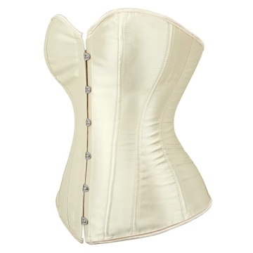 Sexy Black Satin Bustier Corset Lingerie Set X-Small