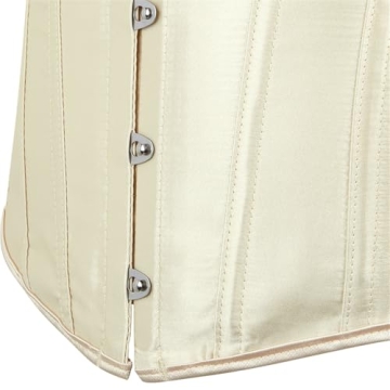 Sexy Black Satin Bustier Corset Lingerie Set X-Small