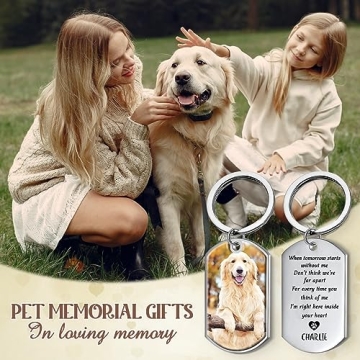 Pawfect House Personalized Pet Memorial Keychains