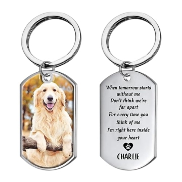 Pawfect House Personalized Pet Memorial Keychains