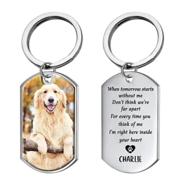 Pawfect House Personalized Pet Memorial Keychains