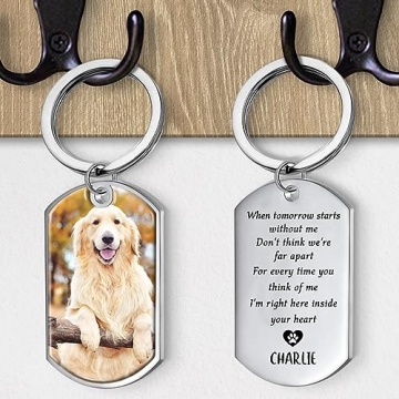 Pawfect House Personalized Pet Memorial Keychains