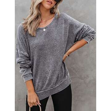 Dokotoo Women's Oversized Sweatshirt - Trendy Comfort Wear