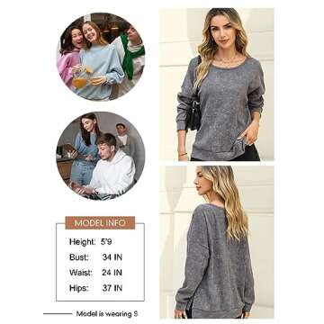 Dokotoo Women's Oversized Sweatshirt - Trendy Comfort Wear