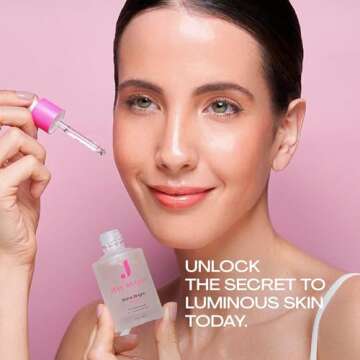 JESS BEAUTY | Skin Care Shine Bright Serum Niacinamide Face Moisturizer Minimizes Pores | Skincare Face Cream 1 fl. oz