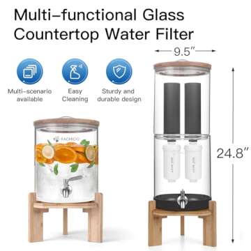 FACHIOO 2.25-Gallon Gravity Water Filter System
