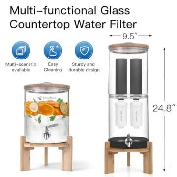 FACHIOO 2.25-Gallon Gravity Water Filter System