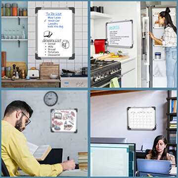 Dry Erase Calendar Whiteboard, Magnetic 16" x 12"