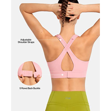 VFUS High Impact Sports Bra with Adjustable Fit and Comfort