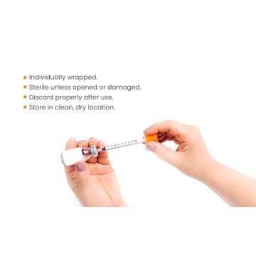 Insulin Syringes U-100 by BH Supplies 31G Pack of 100