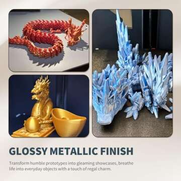 OVERTURE Silk Filament PLA 1.75mm Clog-Free Shiny 3D Printer Filament, 1kg Spool (2.2lbs), Dimensional Accuracy +/- 0.02 mm, Fit Most FDM Printer,Silk Neon Green