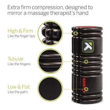 Trigger Point Performance TriggerPoint GRID X Foam Roller with Free Online Instructional Videos, Extra Firm (13-Inch)