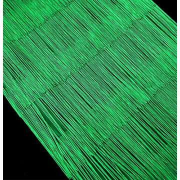 AOMEI Women's Spring Green High Waist Fringe Tiered Bodycon Pencil Midi Skirt XL