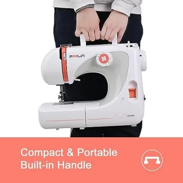 POOLIN Basic Sewing Machine for Kids with 27 Stitch Functions