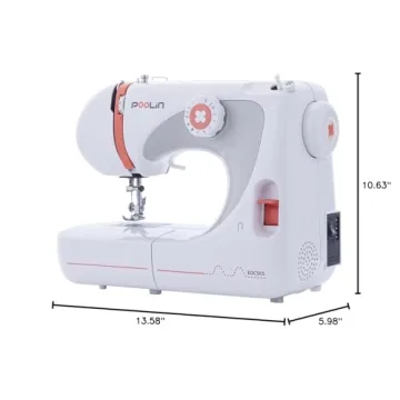 POOLIN Basic Sewing Machine for Kids with 27 Stitch Functions