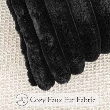 Luxurious JoraLion Faux Fur Lumbar Pillow Cover 14 x 36