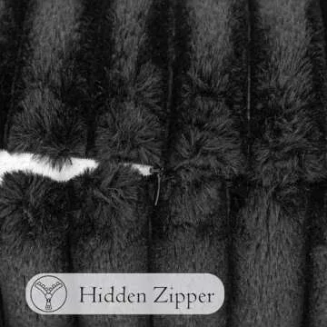 Luxurious JoraLion Faux Fur Lumbar Pillow Cover 14 x 36