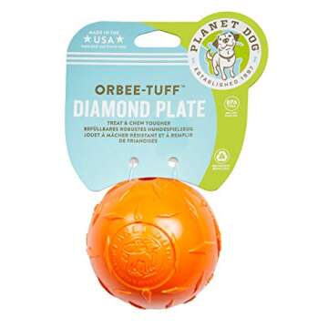 Durable Orbee-Tuff Diamond Plate Dog Toy - Small