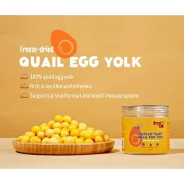 Arya Sit! - Freeze-Dried Single Ingredient Dog Treats (Egg Yolk 5oz)