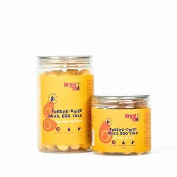 Arya Sit! - Freeze-Dried Single Ingredient Dog Treats (Egg Yolk 5oz)
