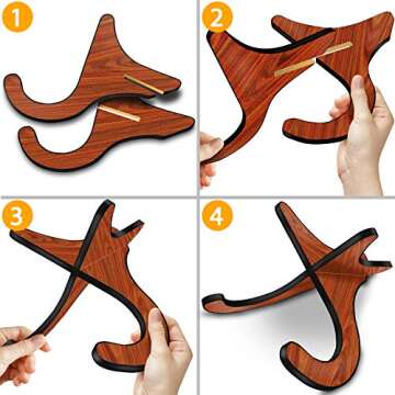 KSEV Portable Ukulele Stand - Elegant & Functional Holder