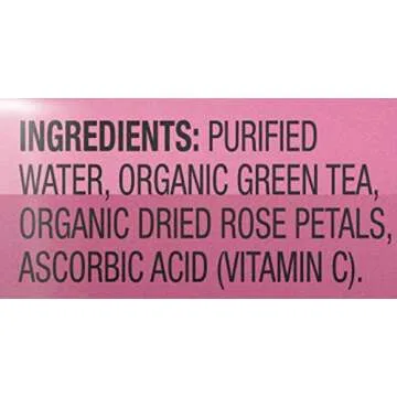 Teas' Tea Unsweetened Rose Green Tea 16.9 Ounce (Pack of 12) Organic, Sugar Free, 0 Calories