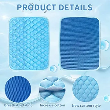 AUPETEK Dog Cooling Mat 39x27in Non-Toxic Easy Clean