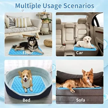AUPETEK Dog Cooling Mat 39x27in Non-Toxic Easy Clean