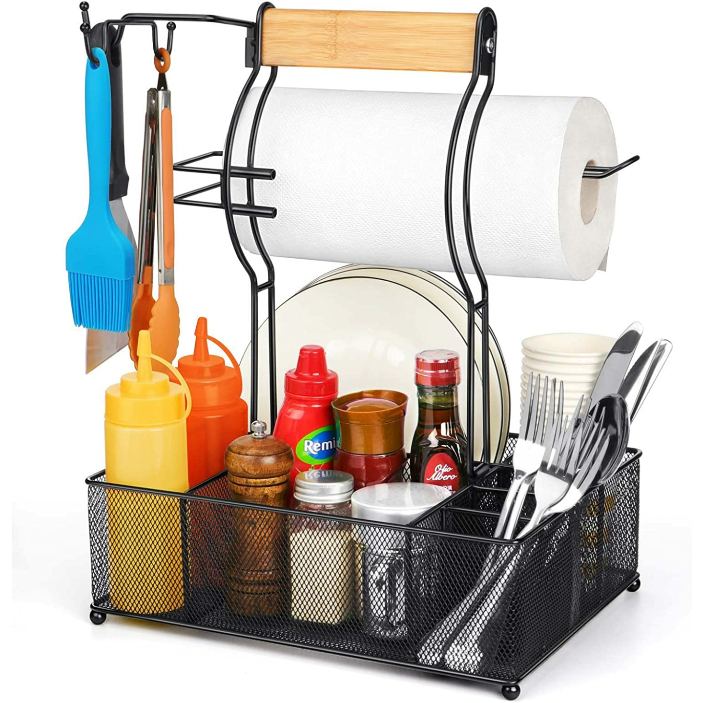 BBQ Organizer - FANGSUN Large Grill Utensil Caddy